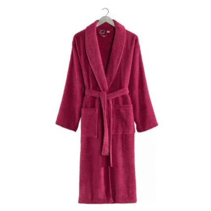 Albornoz baño rosa liso EXCLUSIVE de algodón 100% - Castma, fabricante de  ropa del hogar