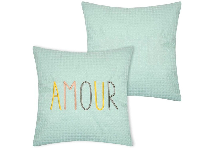 Cojín Lleno Reversible 45x45 STOF SweetLove Azul Amour 701001 (1)