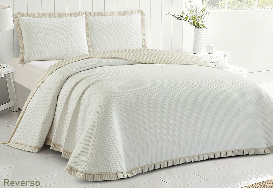 Colcha beige reversible  Ibiza DOLZ (2)