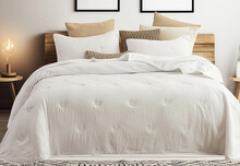 Colcha Bouti Blanca  Bordada BIANCA Soft Touch Alboran