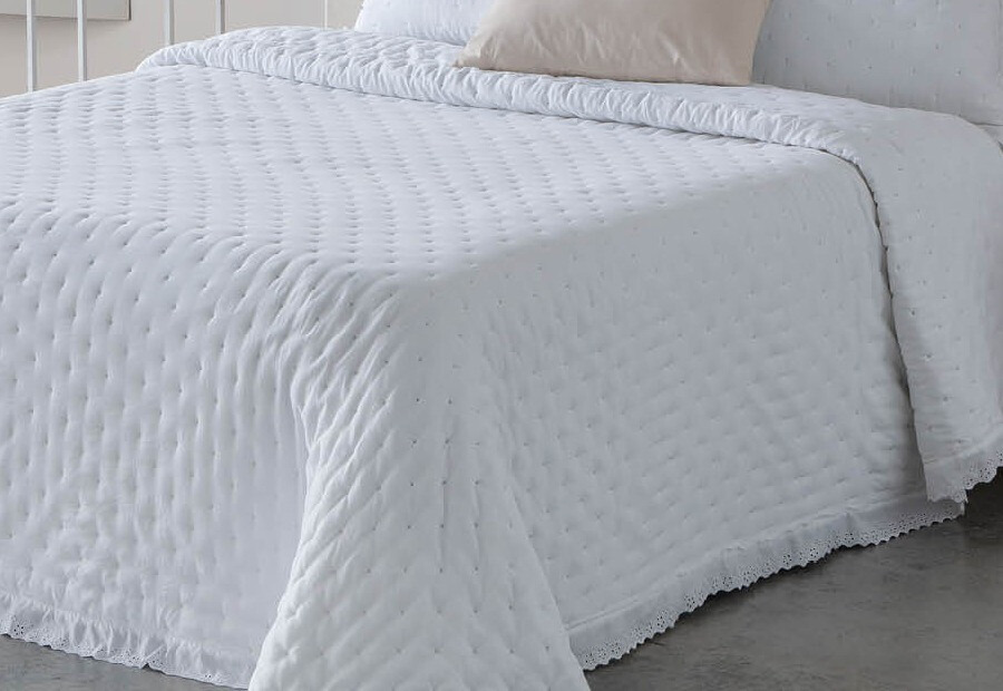 Colcha Bouti Comforter Entretiempo 200gr FUNDECO Adelia Blanco (1)