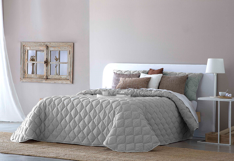 Colcha Bouti Comforter Invierno ANTILO Rustik gris ()