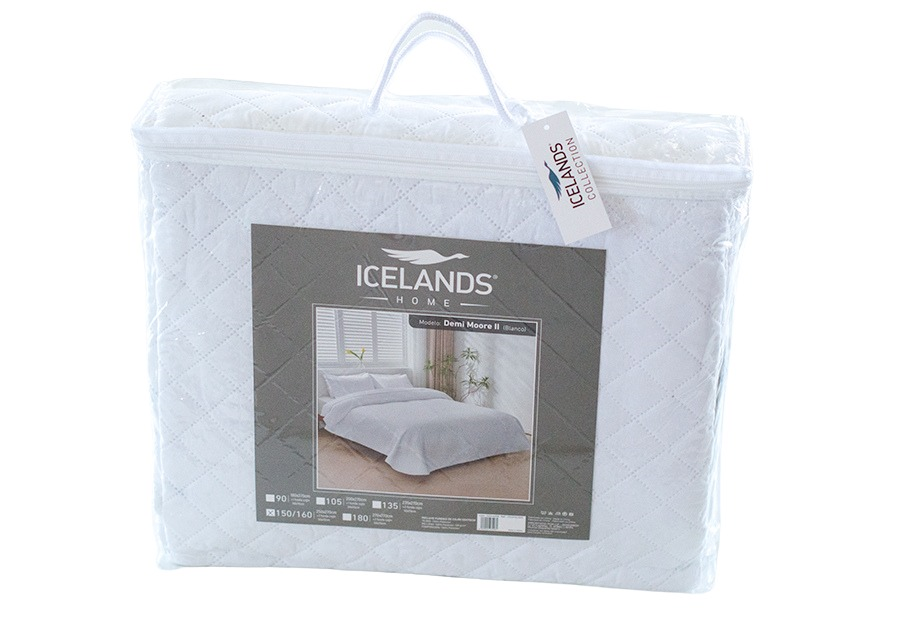 Colcha Bouti Reversible Bicolor ICELANDS Demi Moore Blanco (2)