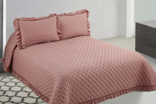 Colcha rosa con Volante CAPRI