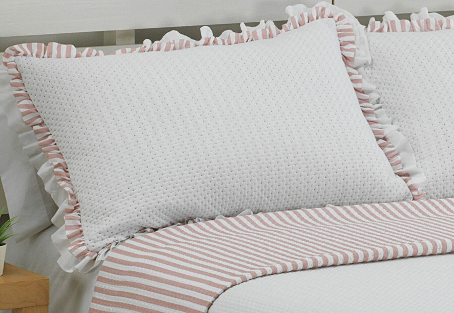 Colcha rosa reversible Manacor DOLZ (2)