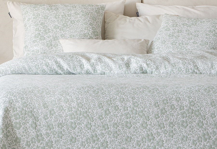 Colcha verde Jacquard Confort VIALMAN Sofía (1)