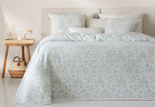 Colcha verde Jacquard Confort VIALMAN Sofía
