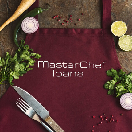 Delantal personalizado bordado para cocina solo en nuestra tienda online MrRegalos.ES