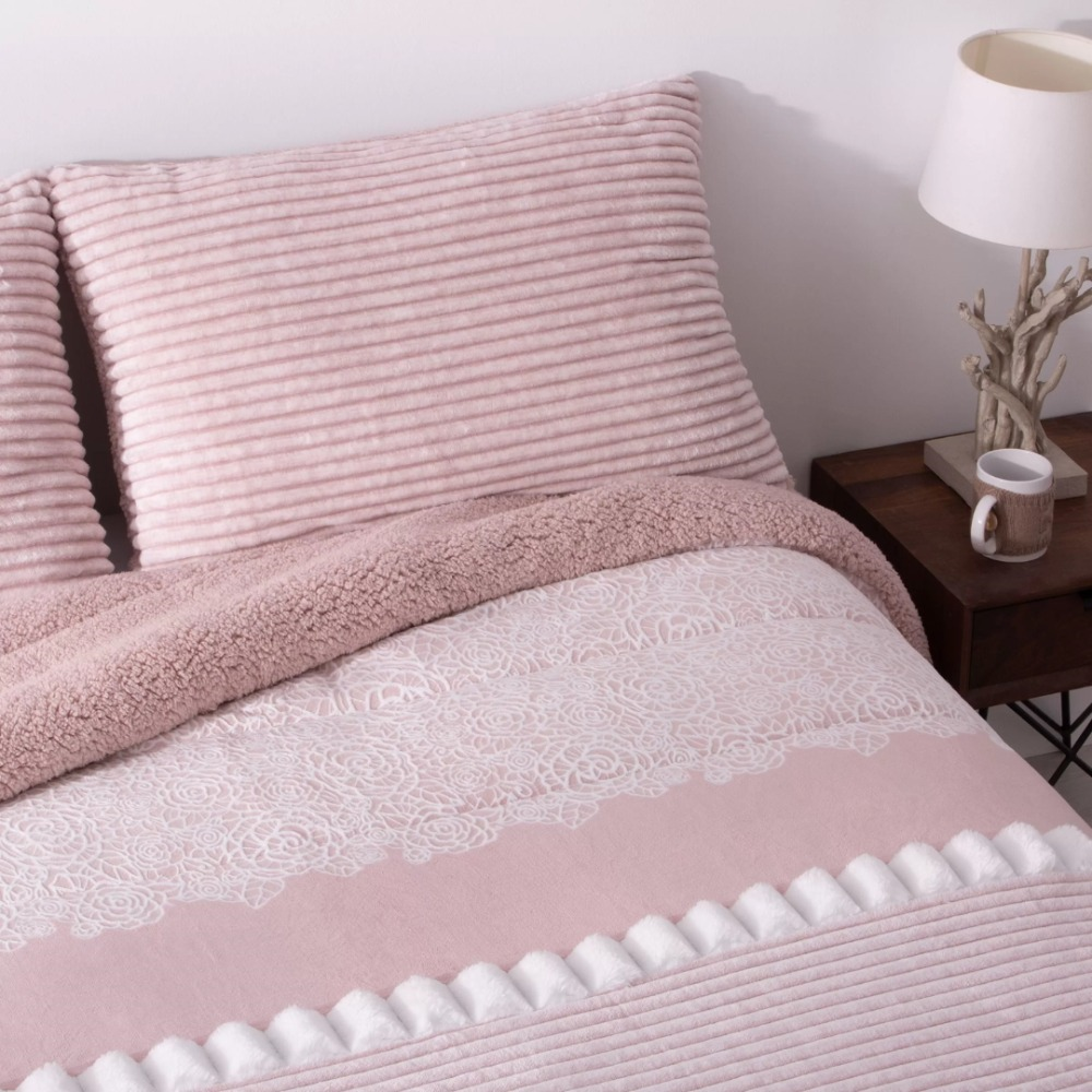 Edredón borreguito rosal nude - Doko de Manterol (2)