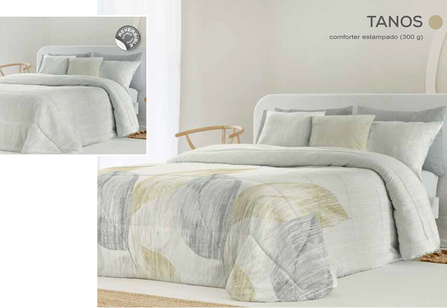 Edredón Comforter Reversible FUNDECO Estampado Tanos ()