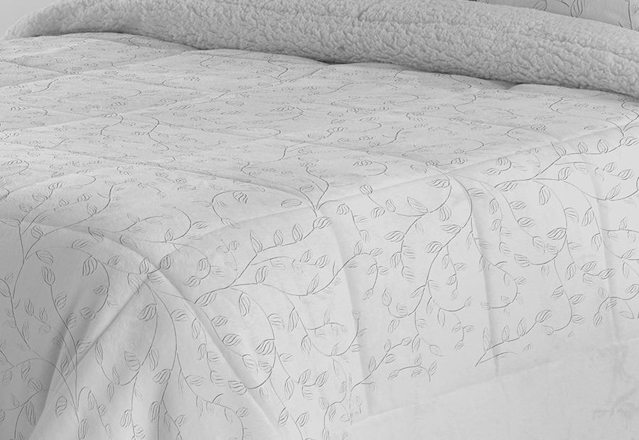 Edredón Comforter Sedalina Gofrada+Sherpa POLO POLO Amalfi gris (1)