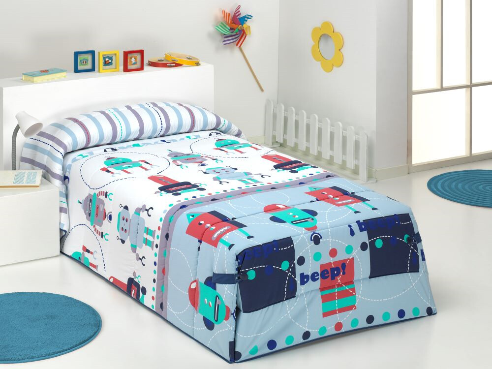 Edredón Conforter Robots azul ()