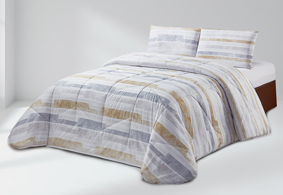 Edredón Duvet Nórdico Estampado CLARA VIDAL Malera oro ()