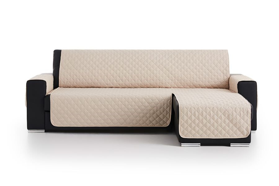 Funda sofá chaise longue acolchado Beige BELMARTI ()