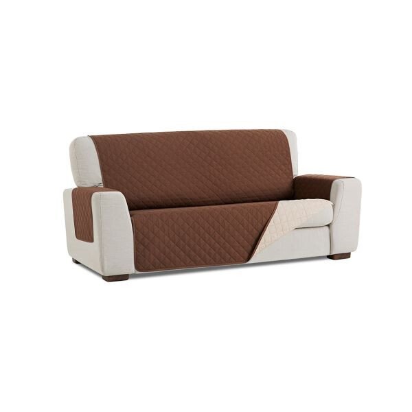 Funda Cubre Sofa Acolchado Reversible Couch Cover Marrón BELMARTI ()