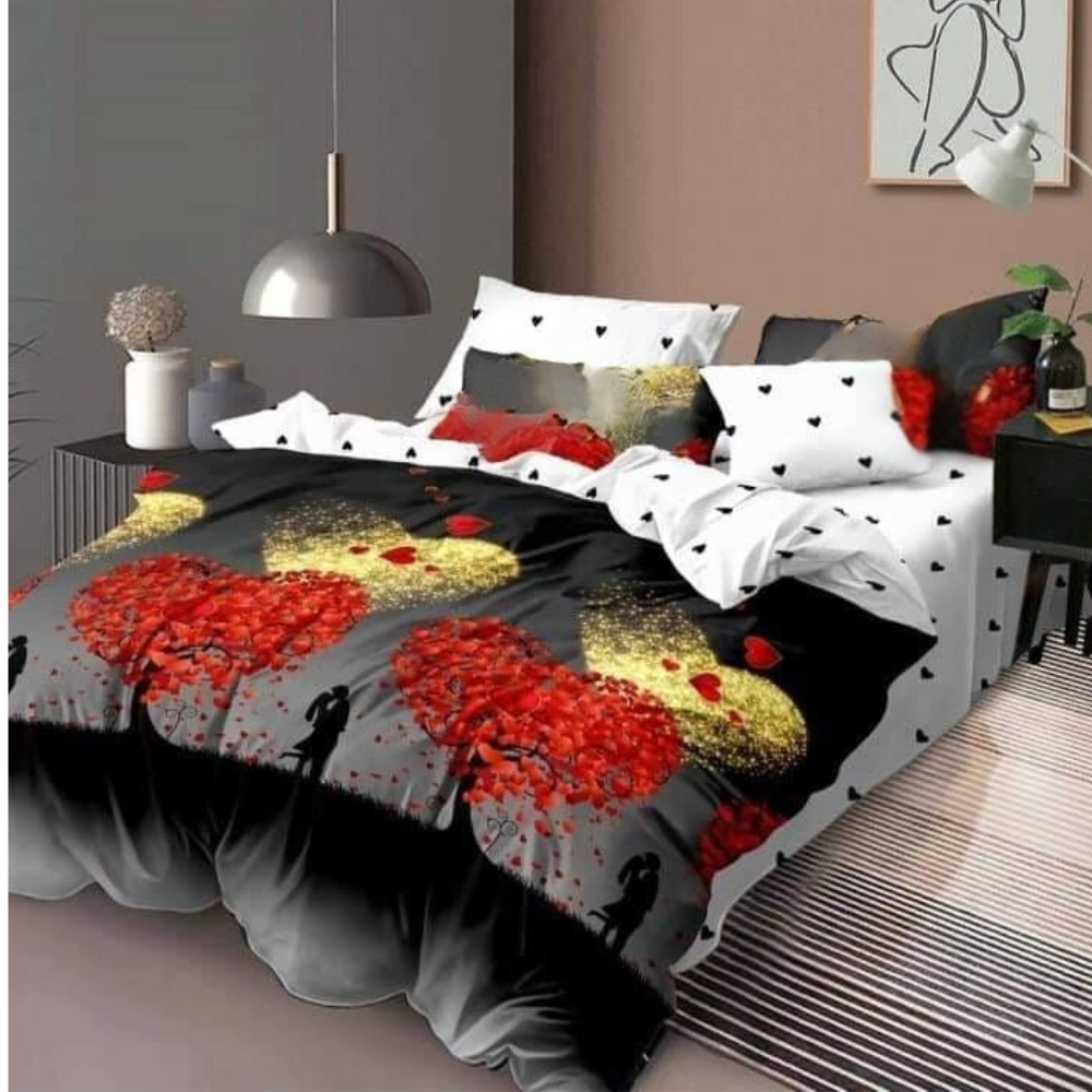 Funda Nórdica Finet Enamorados 4 Piezas ()