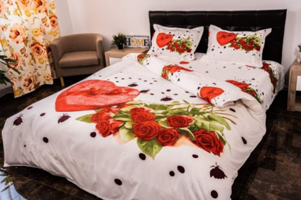 Comprar Funda Nórdica Estampado 3D de 4 Piezas Rosas online - MrRegalos.ES