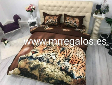 Comprar Funda Nórdica estampado 3D Leopardo 4 Piezas online - MrRegalos.ES