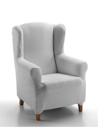 Compra funda sillón orejero color gris