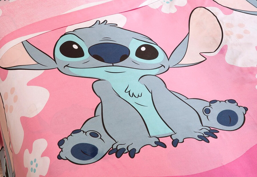 Juego Sábana 3 Piezas DISNEY Licencia STITCH rosa (1)