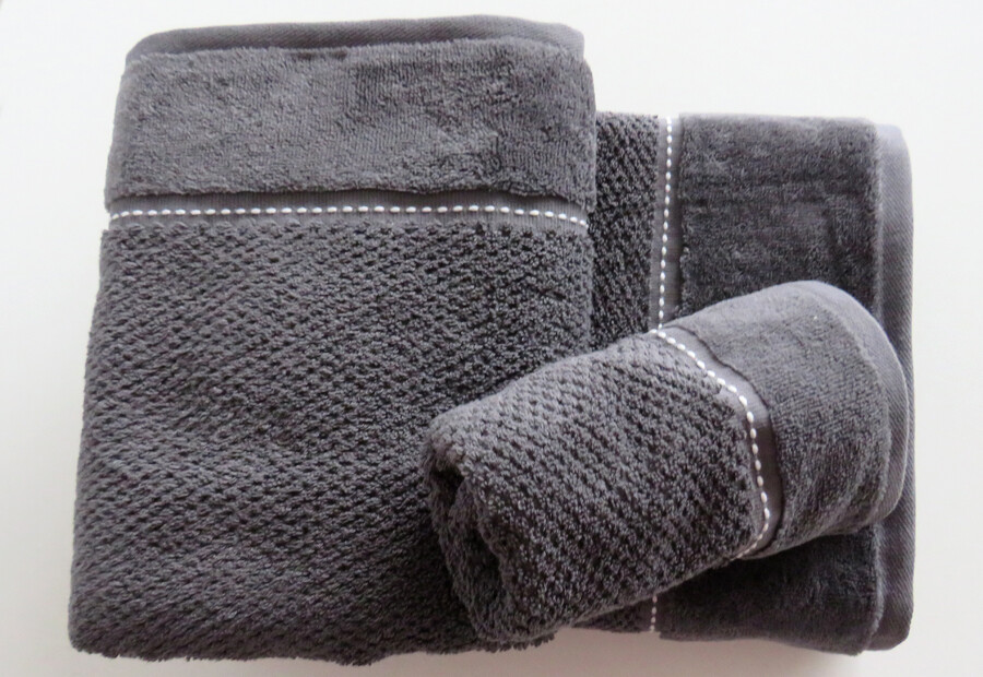 Juego Toallas 3 piezas 500gr BURRITO BLANCO color gris ()