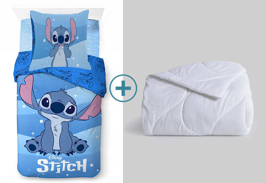 Pack Funda Nórdica+Relleno Nórdico LICENCIA Lilo & Stitch azul ()