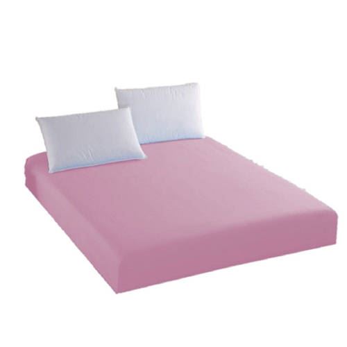 Sábana bajera  +2 fundas de almohadas Color Rosa 100% Algodon ()