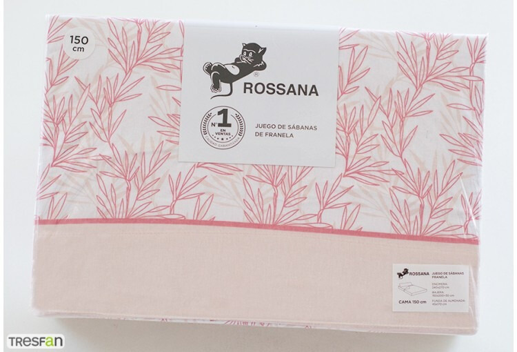 Sábana Franela 100% Algodón ROSSANA Urima rosa (2)