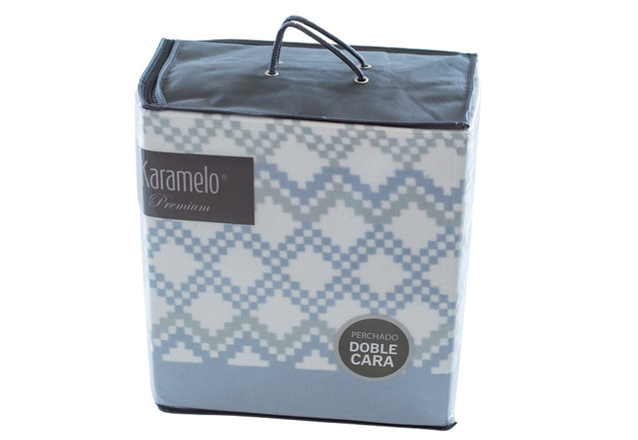 Sábana Invierno Coralina KARAMELO Premium Doble Cara Idania azul (3)