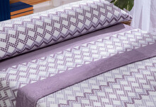 Sábana Invierno Coralina KARAMELO Premium Doble Cara Idania lila