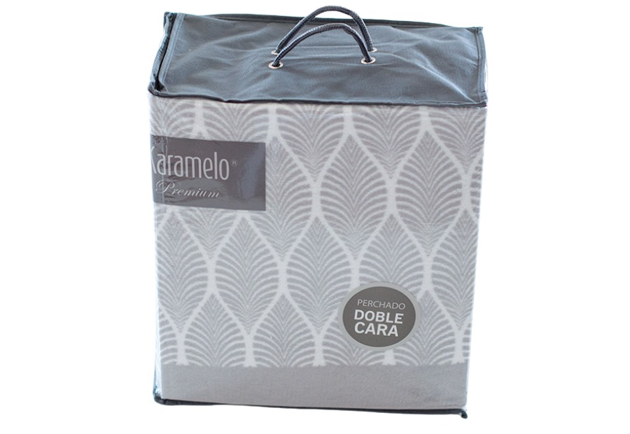 Sábana Invierno Coralina KARAMELO Premium Doble Cara Saori gris (4)