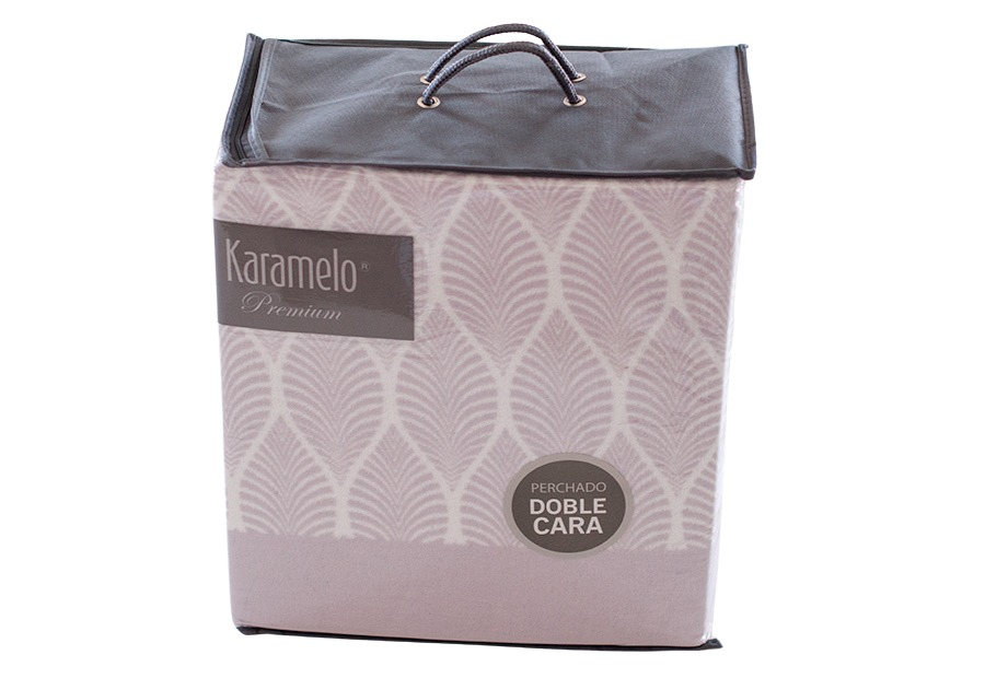 Sábana Invierno Coralina KARAMELO Premium Doble Cara Saori Lavanda (1)