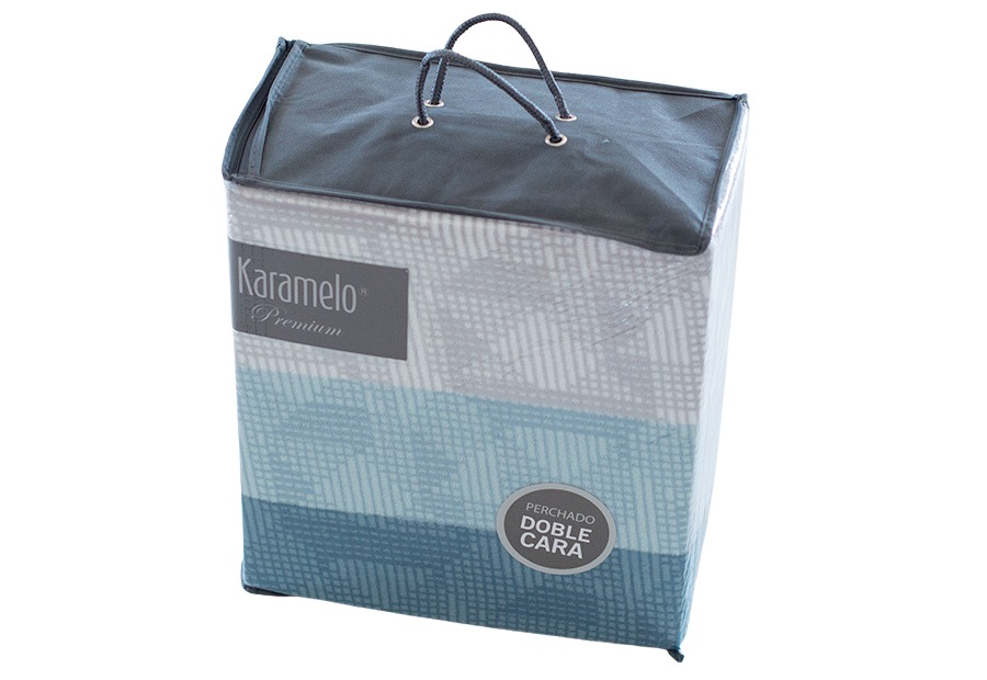 Sábana Invierno Coralina KARAMELO Premium Doble Cara Senia azul (3)