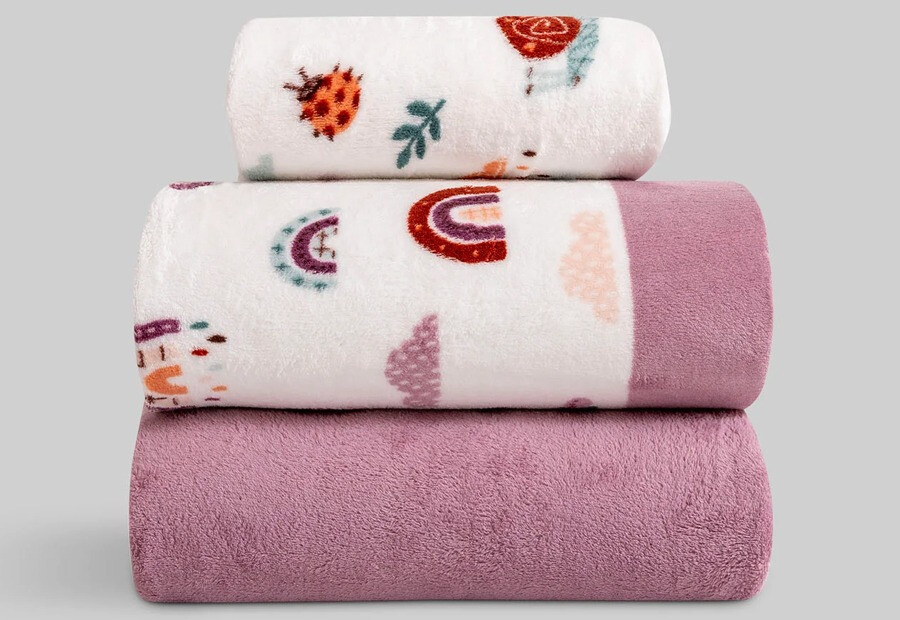 Sábana Invierno Coralina KARAMELO Premium Doble Cara Snail malva (1)